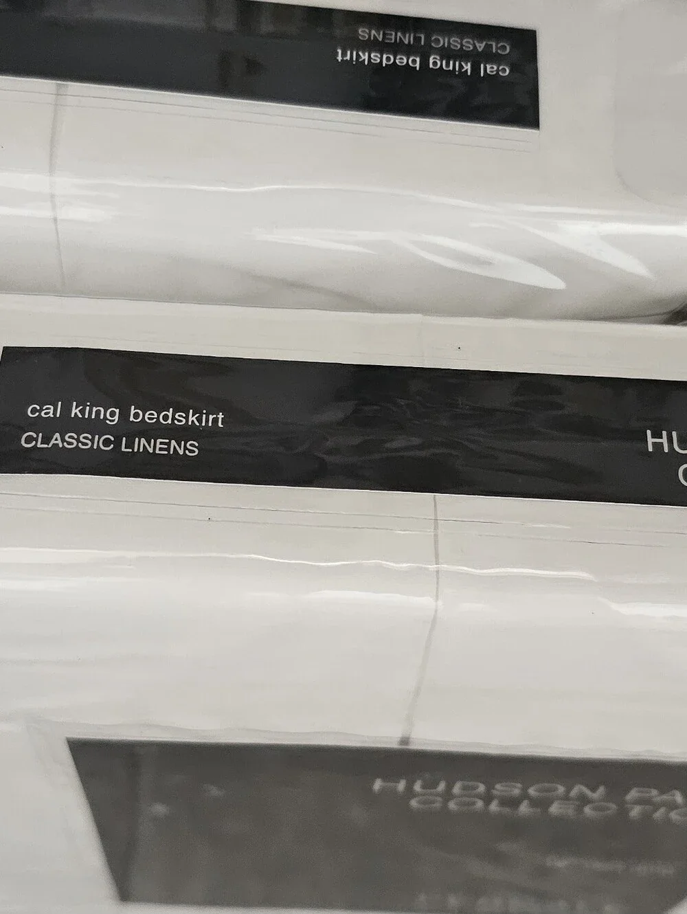 Hudson Park Collection Cal King Bedskirt x2 – Classic Linens, White (Bundle)Two